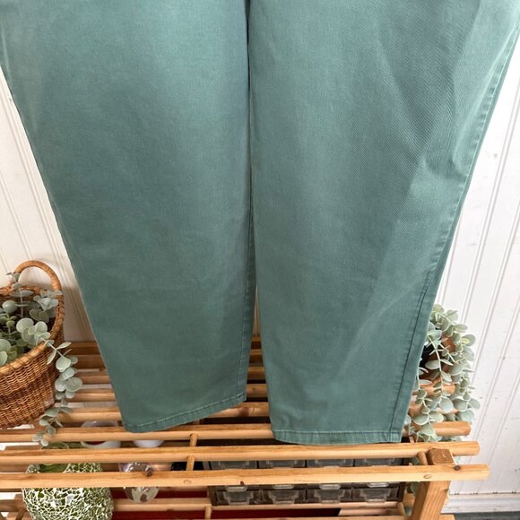 Boden 14 Sage Green Khaki Pants Tapered leg high waist - Picture 8 of 8